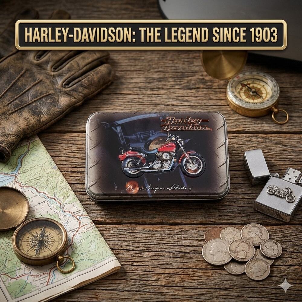 Vintage 1999 Harley-Davidson Dyna Super Glide Sealed Card Set